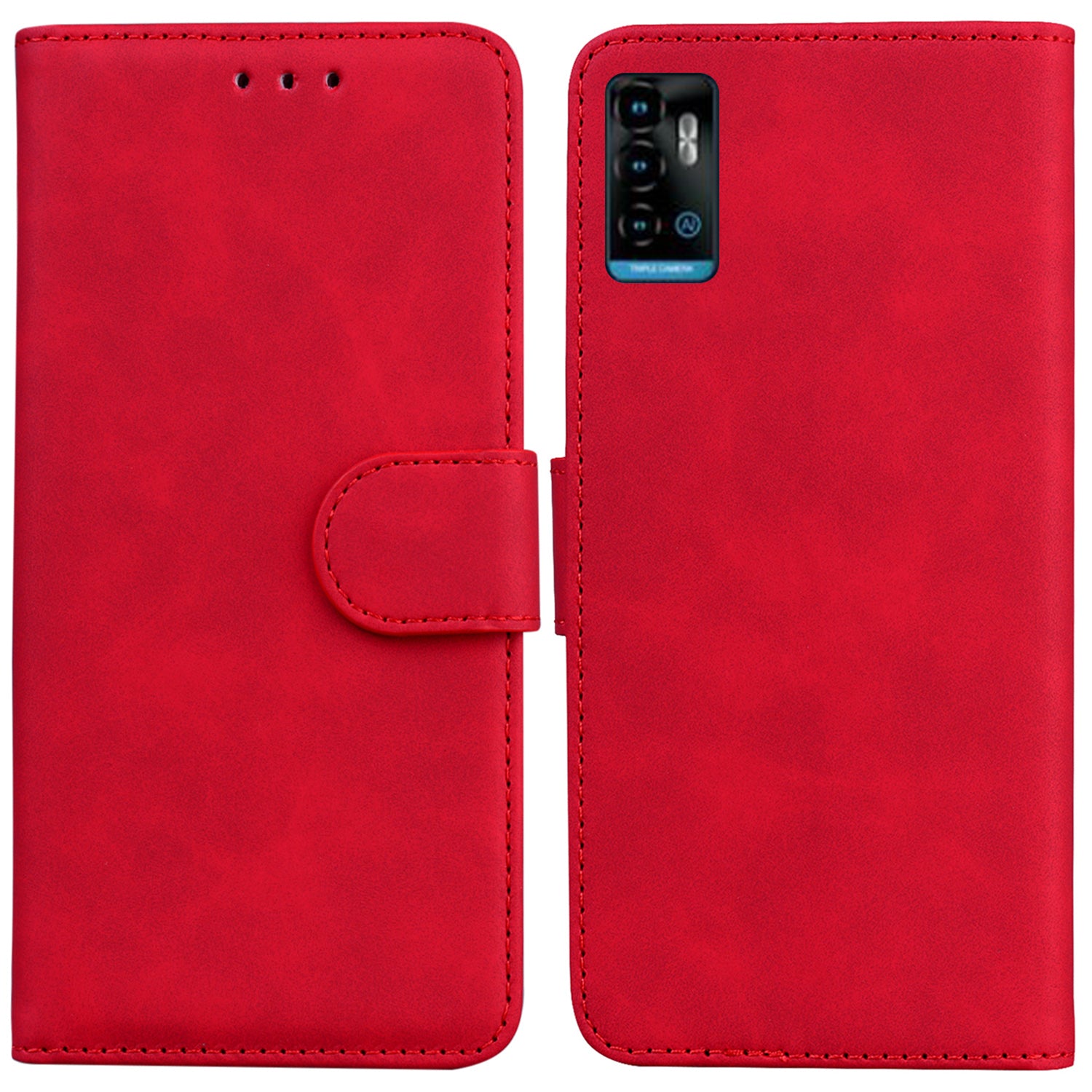 For ZTE Blade A72 Blade V40 Vita Solid Color PU Leather Flip Folio Cover Stand Wallet Magnetic Clasp Shockproof Phone Case For ZTE Blade A72 Blade V40 Vita Solid Color PU Leather Flip Folio Cover Stand Wallet Magnetic Clasp Shockproof Phone Case